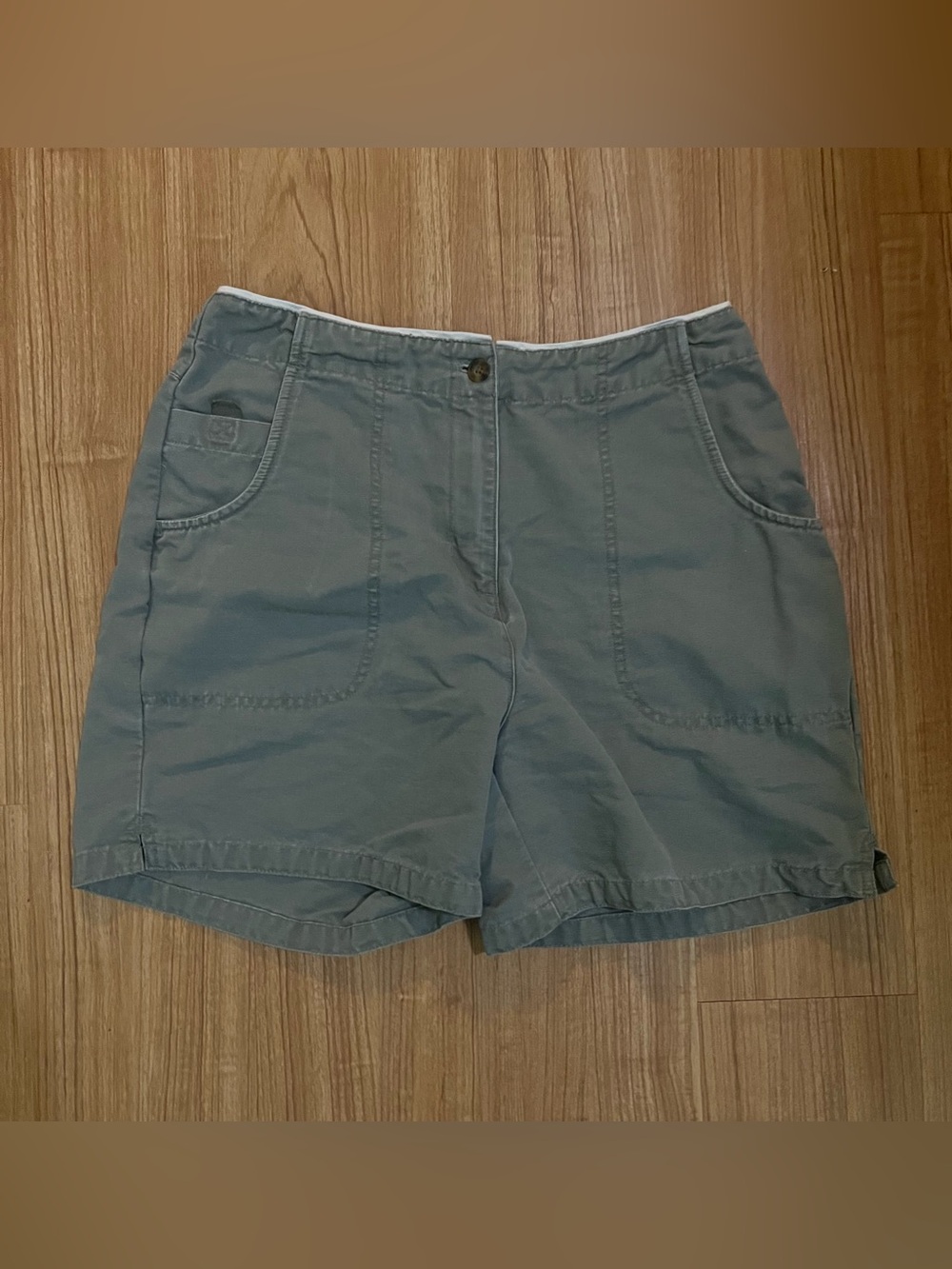 Woven Casual Women's Shorts in Slate Blue